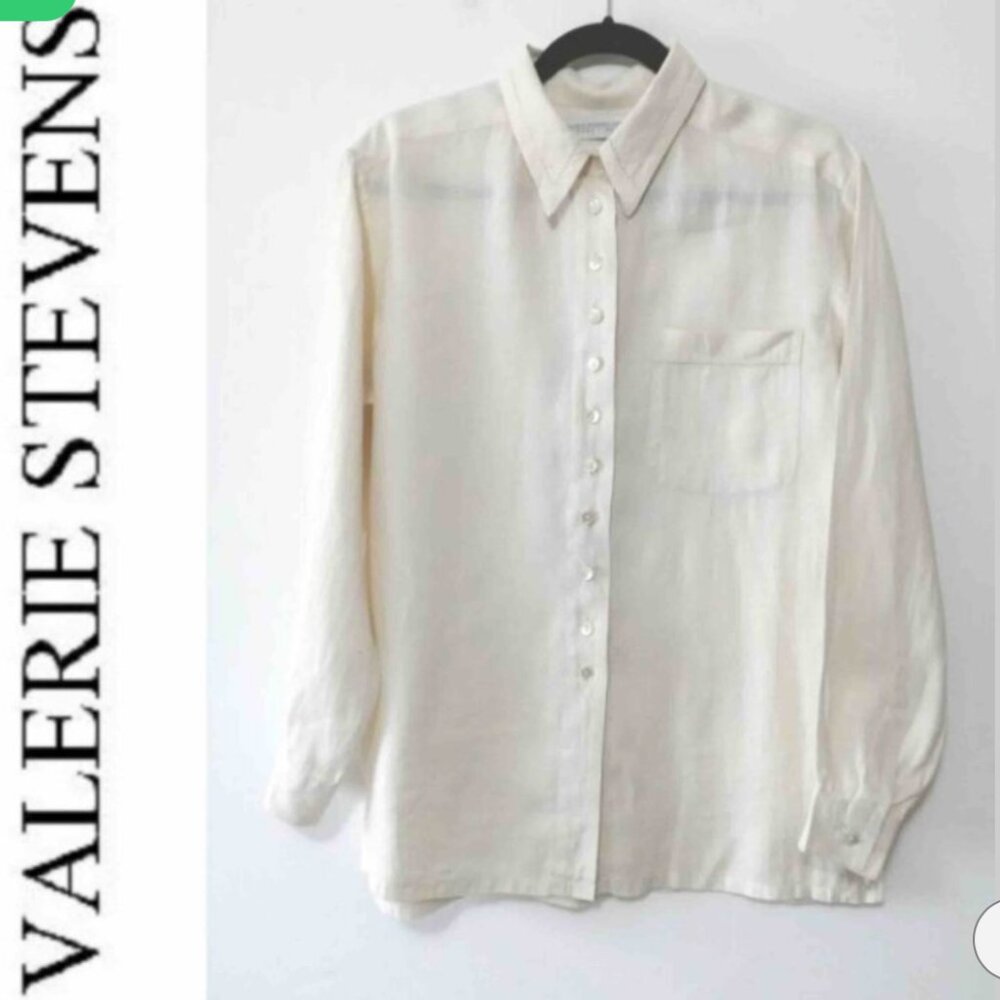 Valerie stevens linen shirt